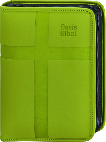 Produktbild: BasisBibel. Die Kompakte. Kunstlederh&uuml;lle mit Rei&szlig;verschluss. hellgr&uuml;n