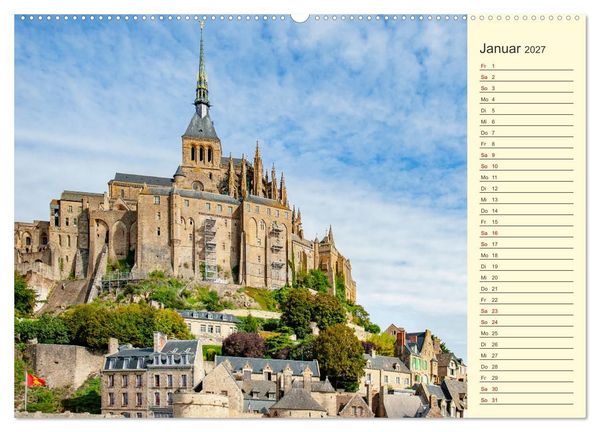 Produktbild: Zauberhafte Normandie: Frankreichs wilde, wunderbare K&uuml;ste (hochwertiger Premium Wandkalender 2027 DIN A2 quer), Kunstdruck in Hochglanz