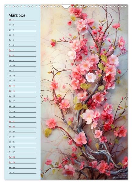 Produktbild: Bl&uuml;tenarrangements (Wandkalender 2026 DIN A3 hoch), CALVENDO Monatskalender