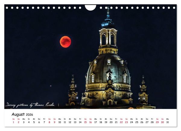 Produktbild: Dresden 2026 - Saxony Pictures by Thomas Kriehn (Wandkalender 2026 DIN A4 quer), CALVENDO Monatskalender
