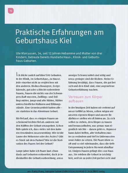 Produktbild: Autogene Geburt