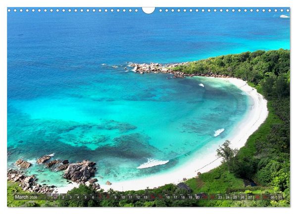 Produktbild: Seychelles, Holidays on Exotic Islands (Wall Calendar 2026 DIN A3 landscape), CALVENDO 12 Month Wall Calendar