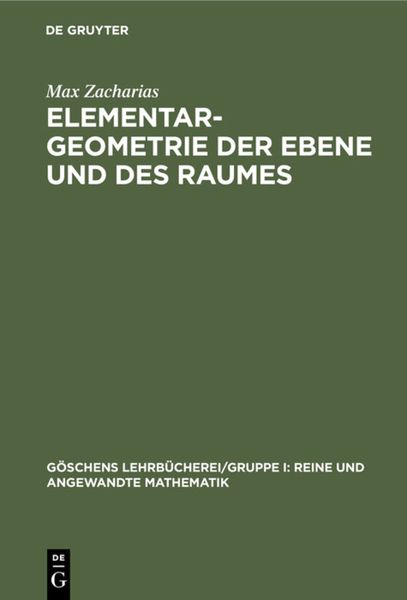 Produktbild: Elementargeometrie der Ebene und des Raumes