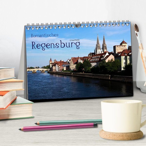 Produktbild: Romantisches Regensburg (Tischkalender 2026 DIN A5 quer), CALVENDO Monatskalender
