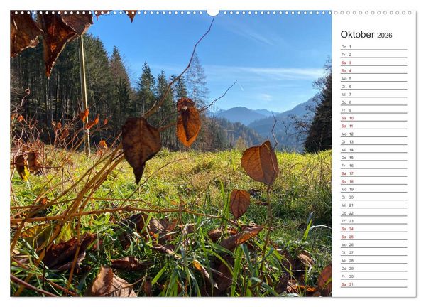 Produktbild: Alpenauszeit - Bergpause f&uuml;rs Herz (hochwertiger Premium Wandkalender 2026 DIN A2 quer), Kunstdruck in Hochglanz
