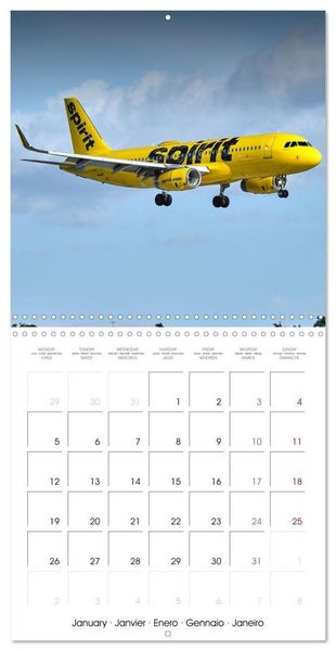 Produktbild: North American Airliners (Wall Calendar 2026 12 &times; 12 Inch) CALVENDO 12 Month Wall Calendar