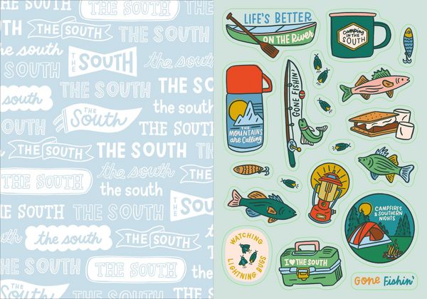 Produktbild: I Love the South Sticker Book