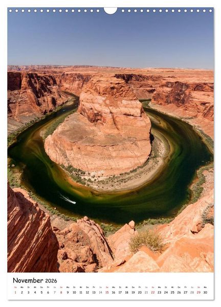 Produktbild: Eine Reise durch die Canyons der USA (Wandkalender 2026 DIN A3 hoch), CALVENDO Monatskalender