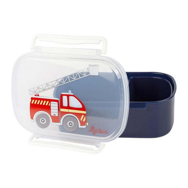 Produktbild: sigikid 25408 - Brotdose Feuerwehr, inklusive zus&auml;tzlichem Rohkostsch&auml;lchen