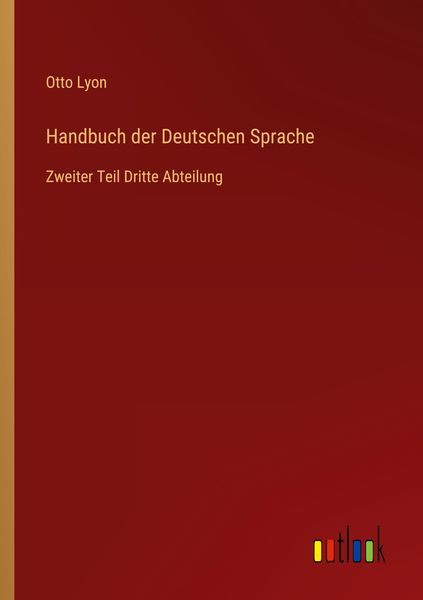 Produktbild: Handbuch der Deutschen Sprache