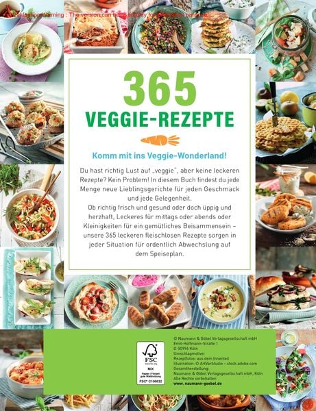 Produktbild: 365 Veggie-Rezepte