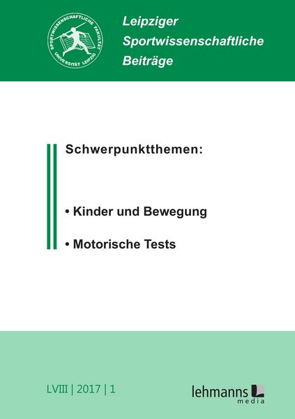 Produktbild: Leipziger Sportwissenschaftliche Beitr&auml;ge