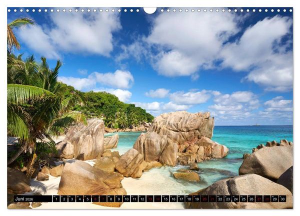 Produktbild: Seychellen Inselblicke (Wandkalender 2026 DIN A3 quer), CALVENDO Monatskalender