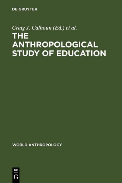 Produktbild: The Anthropological Study of Education