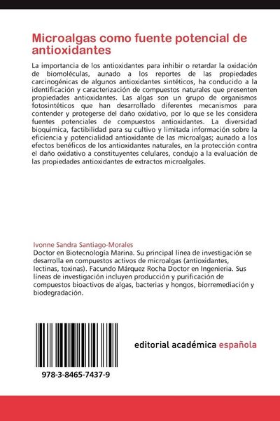 Produktbild: Microalgas como fuente potencial de antioxidantes
