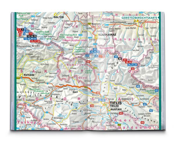 Produktbild: KOMPASS Wanderführer Georgien, Kaukasus, 50 Touren mit Extra-Tourenkarte