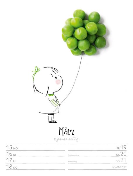 Produktbild: Little Dreams Wochenplaner Kalender 2027