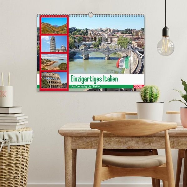 Produktbild: Einzigartiges Italien (Wandkalender 2026 DIN A3 quer), CALVENDO Monatskalender