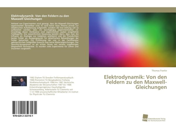 Produktbild: Elektrodynamik: Von den Feldern zu den Maxwell-Gleichungen