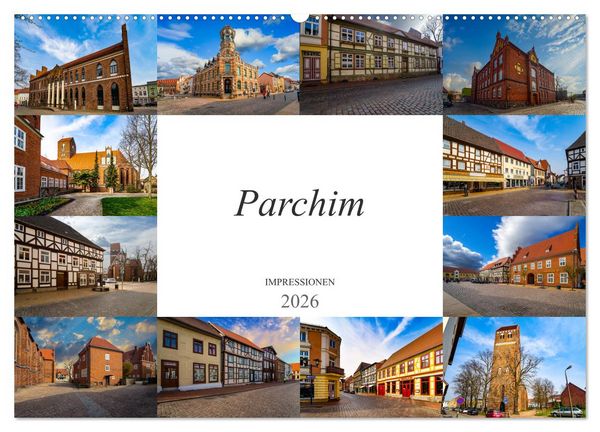 Produktbild: Parchim Impressionen (Wandkalender 2026 DIN A2 quer), CALVENDO Monatskalender