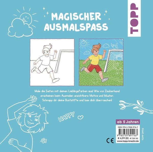 Produktbild: Zauberpapier Malbuch Freche M&auml;dchen