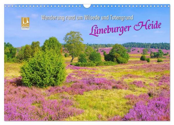 Produktbild: L&uuml;neburger Heide - Wanderung rund um Wilsede und Totengrund (Wandkalender 2026 DIN A3 quer), CALVENDO Monatskalender