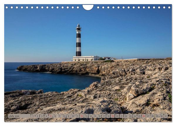Produktbild: Menorca Untouched paradise in the Mediterranean Sea (Wall Calendar 2026 DIN A4 landscape), CALVENDO 12 Month Wall Calendar