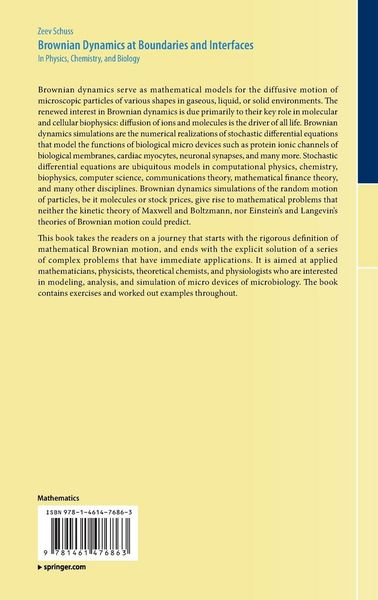 Produktbild: Brownian Dynamics at Boundaries and Interfaces