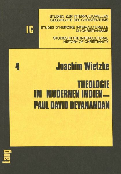 Produktbild: Theologie im modernen Indien - Paul David Devanandan