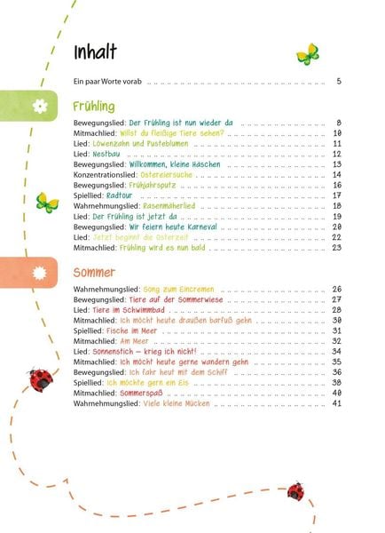 Produktbild: Das Kita-Jahreszeitenbuch: Mitmachlieder