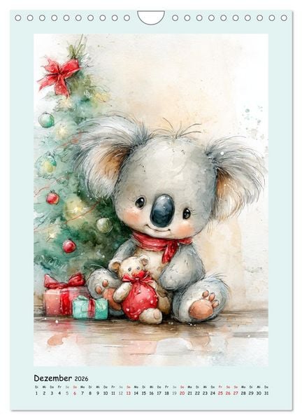 Produktbild: Koala-Abenteuer. Bezaubernde Aquarell-Momente (Wandkalender 2026 DIN A4 hoch), CALVENDO Monatskalender