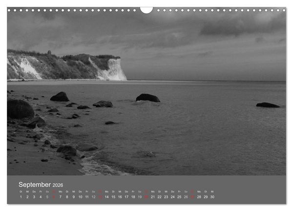 Produktbild: Ostsee - von schwarz bis wei&szlig; (Wandkalender 2026 DIN A3 quer), CALVENDO Monatskalender