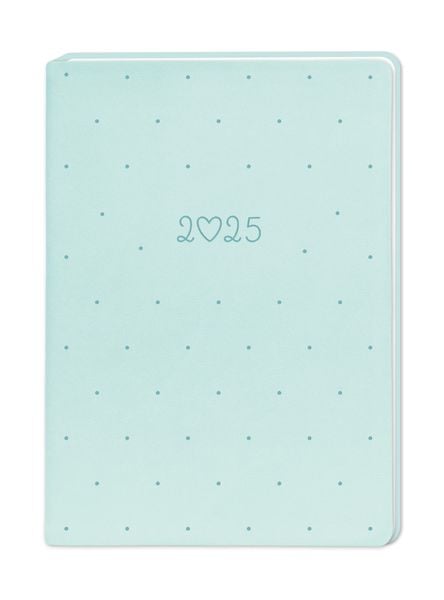 Terminplaner Lederlook 2025 Mint