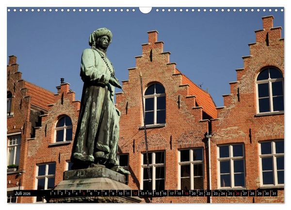 Produktbild: Br&uuml;gge - Belgien (Wandkalender 2026 DIN A3 quer), CALVENDO Monatskalender