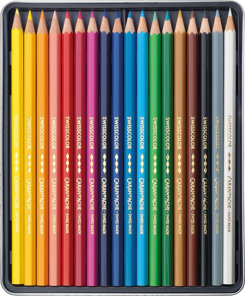Produktbild: CARAN D'ACHE Farbstifte Swisscolor(TM), 18 Farben