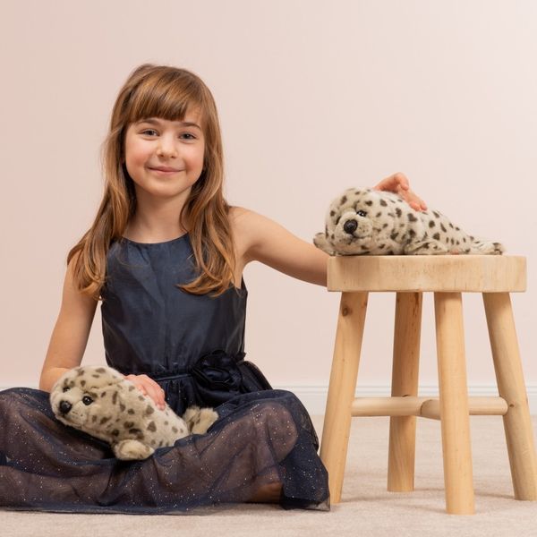 Teddy-Hermann - Robbe grau, 32 cm