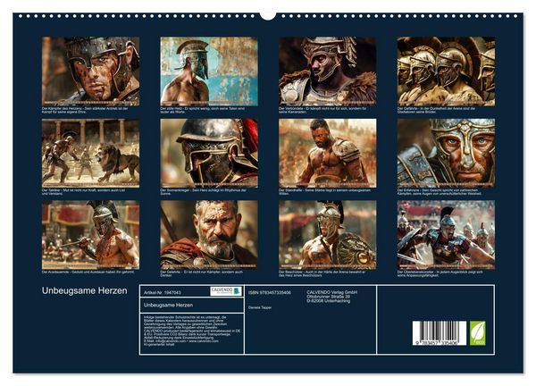 Produktbild: Unbeugsame Herzen (hochwertiger Premium Wandkalender 2026 DIN A2 quer), Kunstdruck in Hochglanz