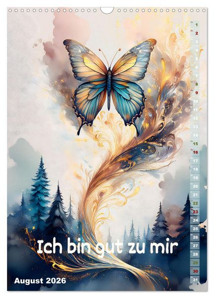 Produktbild: Ich bin stark - Ein tierischer Affirmationskalender (Wandkalender 2026 DIN A3 hoch), CALVENDO Monatskalender