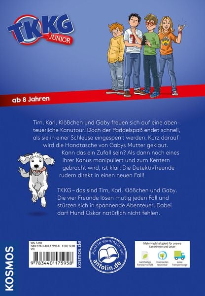 Produktbild: TKKG Junior, 18, Trügerischer Paddelspaß
