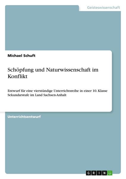Produktbild: Sch&ouml;pfung und Naturwissenschaft im Konflikt