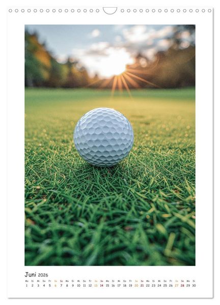 Produktbild: Schwungvolle Eleganz - Die Faszination des Golfsports (Wandkalender 2026 DIN A3 hoch), CALVENDO Monatskalender