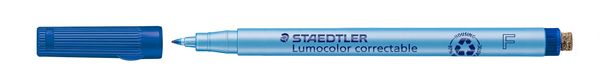 Produktbild: STAEDTLER Universalstift Lumocolor correctable 305 trocken abwischbar, blau F