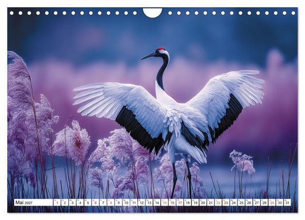Produktbild: Mit den Kranichen kehrt das Licht in die Seele zur&uuml;ck (Wandkalender 2027 DIN A4 quer), CALVENDO Monatskalender