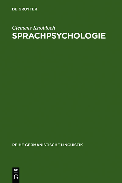 Produktbild: Sprachpsychologie