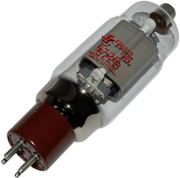 Produktbild: BTB Vertrieb 572 B Elektronenr&ouml;hre Leistungstriode 2400 V 250 mA Polzahl: 4 Sockel: UX-4 Inhalt 1 St.