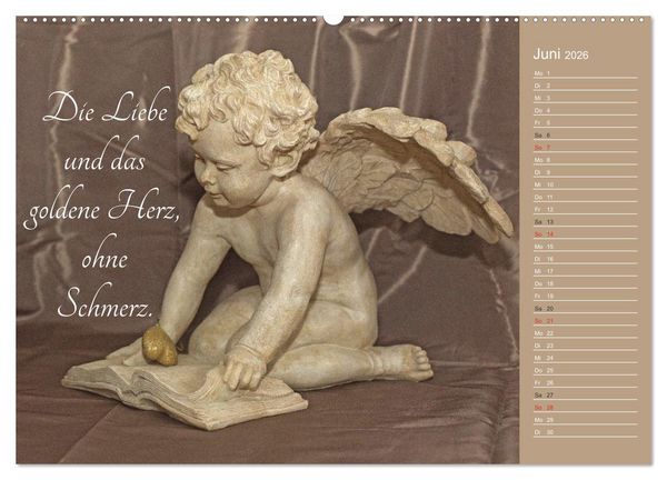 Produktbild: Engel - Die Worte der Liebe (Wandkalender 2026 DIN A2 quer), CALVENDO Monatskalender