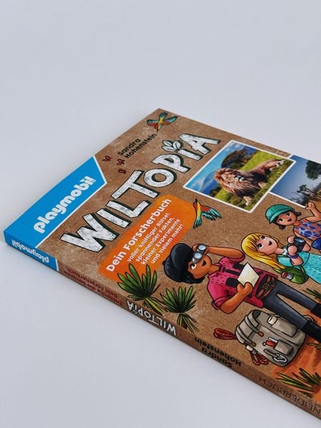 Produktbild: PLAYMOBIL Wiltopia. Entdecke die Savanne! Dein Forscherbuch voller kniffliger Rätsel, spannender Fakten, kleiner Experimente und vielem mehr!