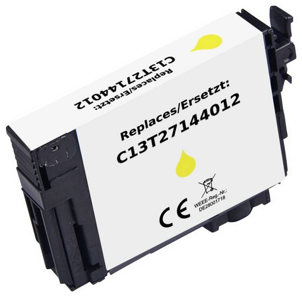 Renkforce Druckerpatrone ersetzt Epson T2714 27XL, C13T27144012 Kompatibel Gelb RF-ET2713XLY RF-6922904