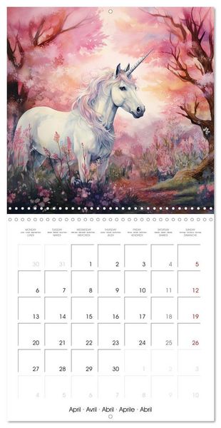 Produktbild: Unicorns, magical creatures (Wall Calendar 2026 12 &times; 12 Inch) CALVENDO 12 Month Wall Calendar