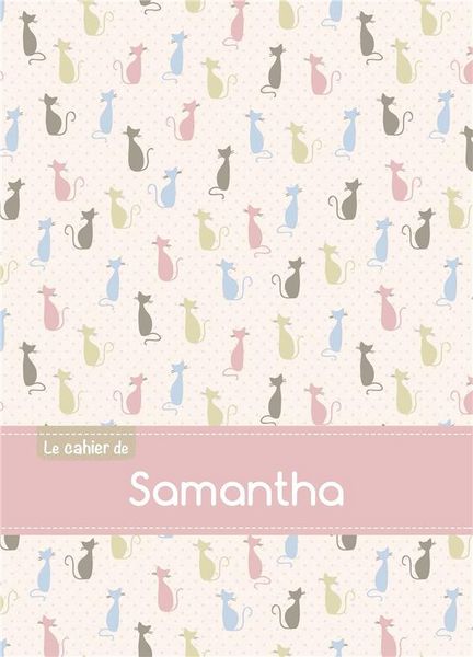 Produktbild: Cahier samantha ptscx,96p,a5 chats